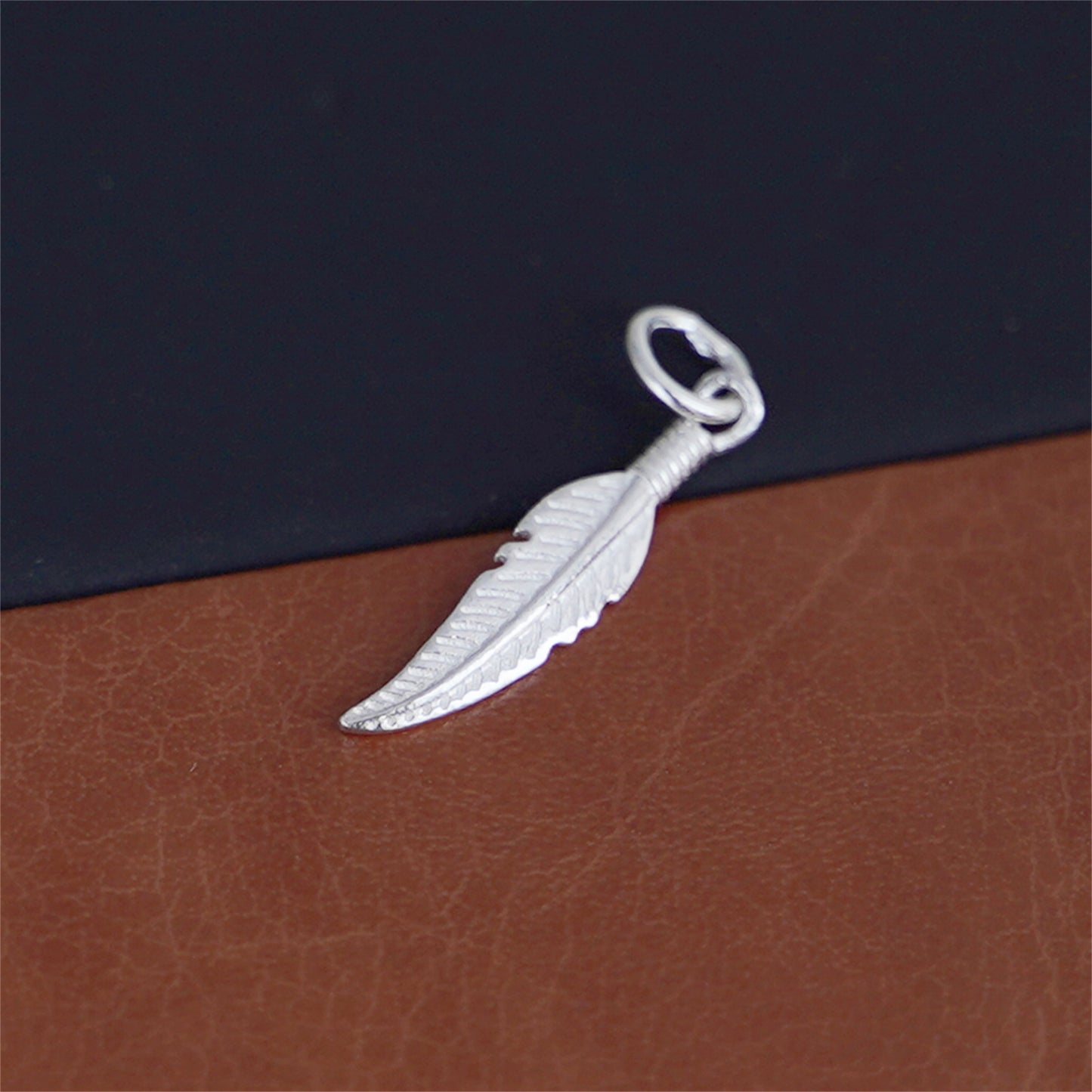 925 Sterling Silver Feather Angel Wing Charm Pendant for Necklace Bracelet Earrings - sugarkittenlondon