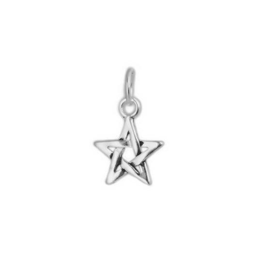 Sterling Silver Hollow Lucky Bright Star Necklace Bracelet Pendant Charm II - sugarkittenlondon