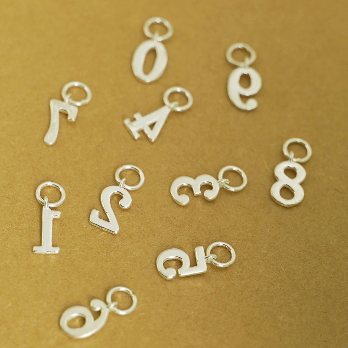 Sterling Silver Number Charms (0-9) DIY Age Birthday Gift Pendant - sugarkittenlondon