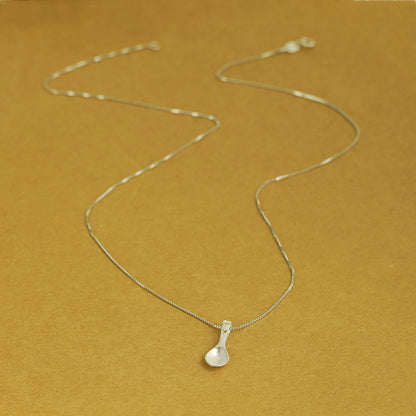 Sterling Silver Love Hearts Spoon Charm Pendant Necklace - sugarkittenlondon