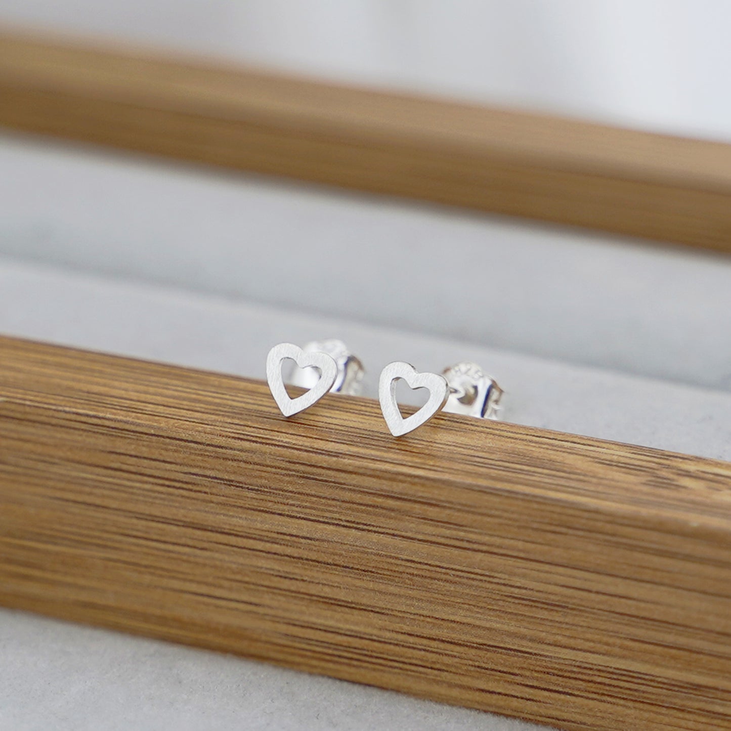 Sterling Silver 5mm Geometry Heart Triangle Circle Hexagon Square Stud Earrings - sugarkittenlondon