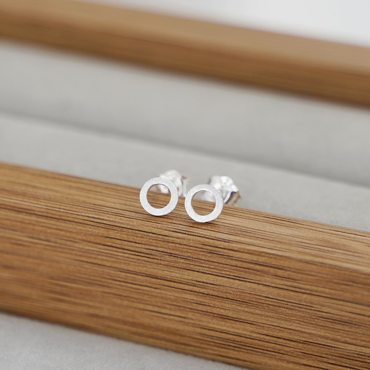 Sterling Silver 5mm Geometry Heart Triangle Circle Hexagon Square Stud Earrings - sugarkittenlondon